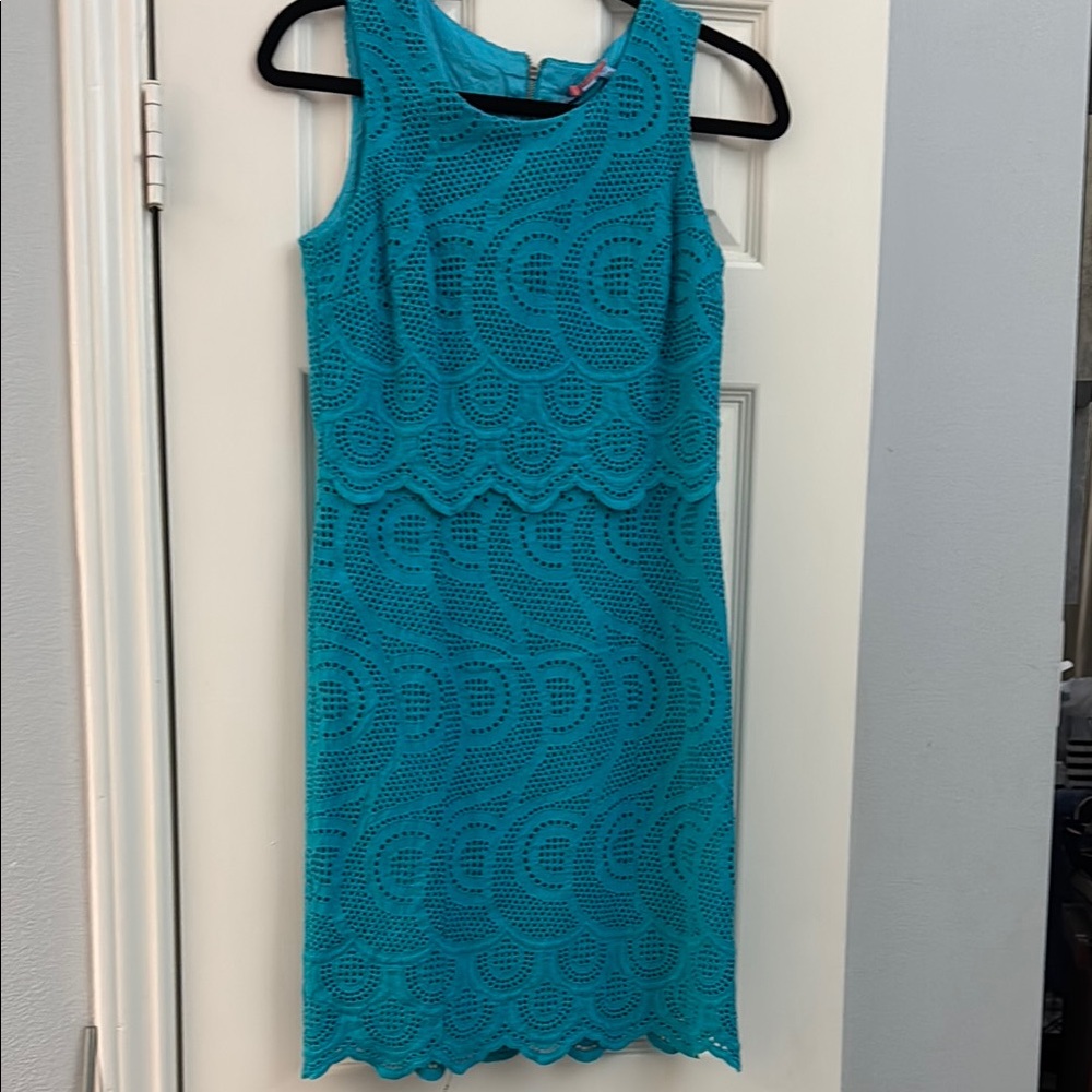Size 2 Antonio Melani  Teal Lace Dress